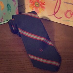 Men’s Christian Dior - Tie Navy Blue with Stripes